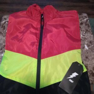 AMPLIFY Men's BOLD Colored Retro Windbrker Jacket